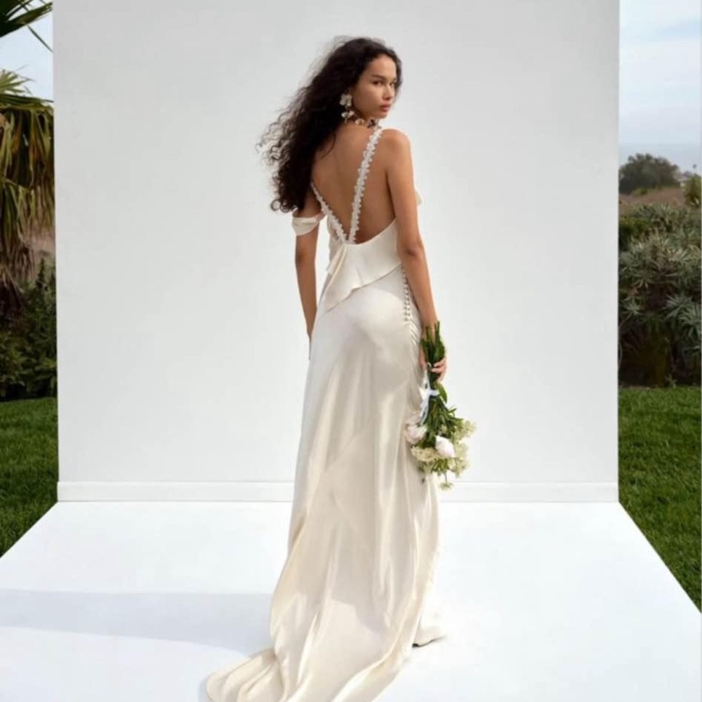 For Love And Lemons White Backless Dress